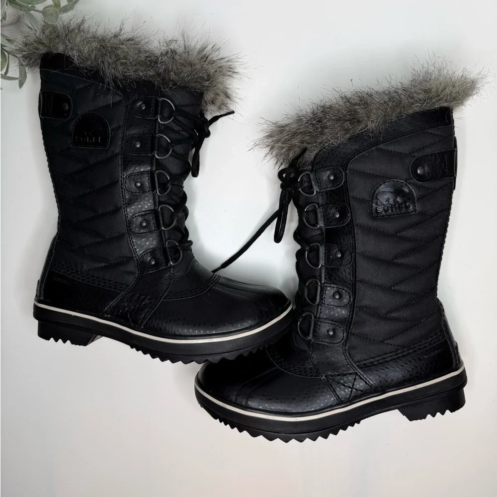 Sorel TOFINO™ II Women's Waterproof Boot Black Calf High Outdoor Boots W Size 6